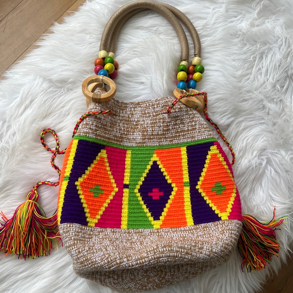 Handmade Colombian Wayyu Bag NWOT! - Picture 5 of 6